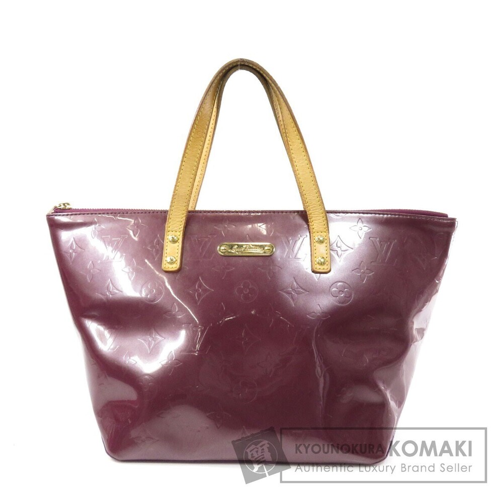 Louis Vuitton Bellevue Vernis Violet Purple Tote Bag Leather